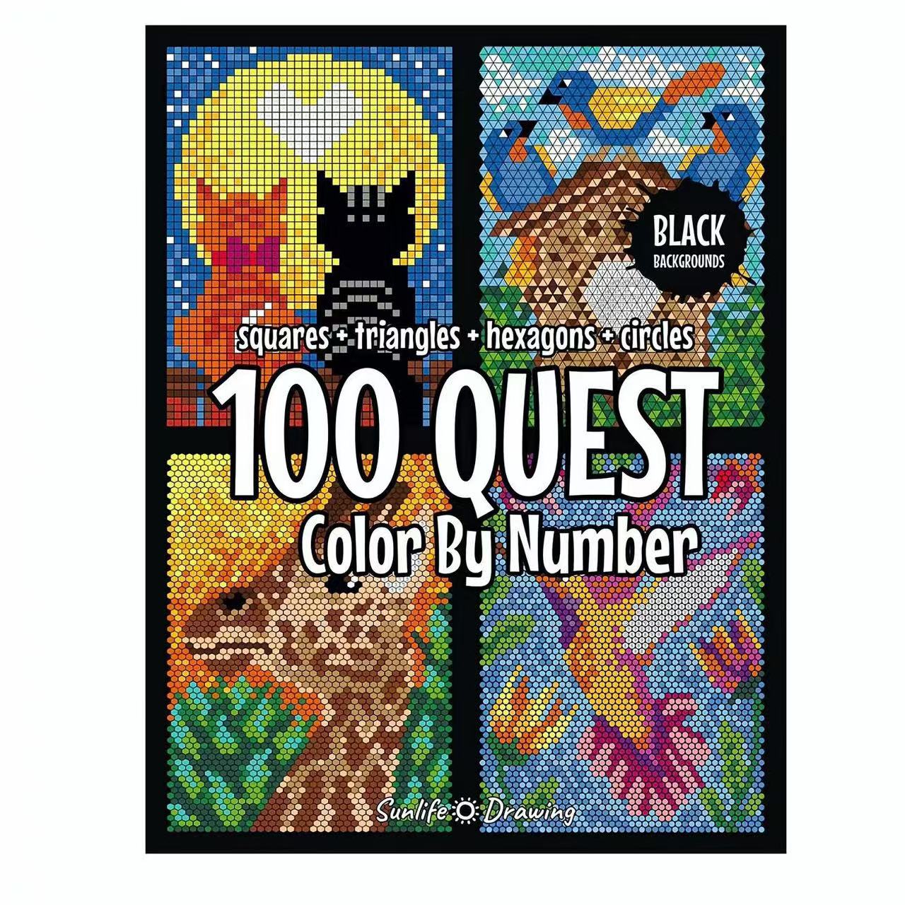 Last Day 49%OFF🎨100 QUEST Color by Numbers Book