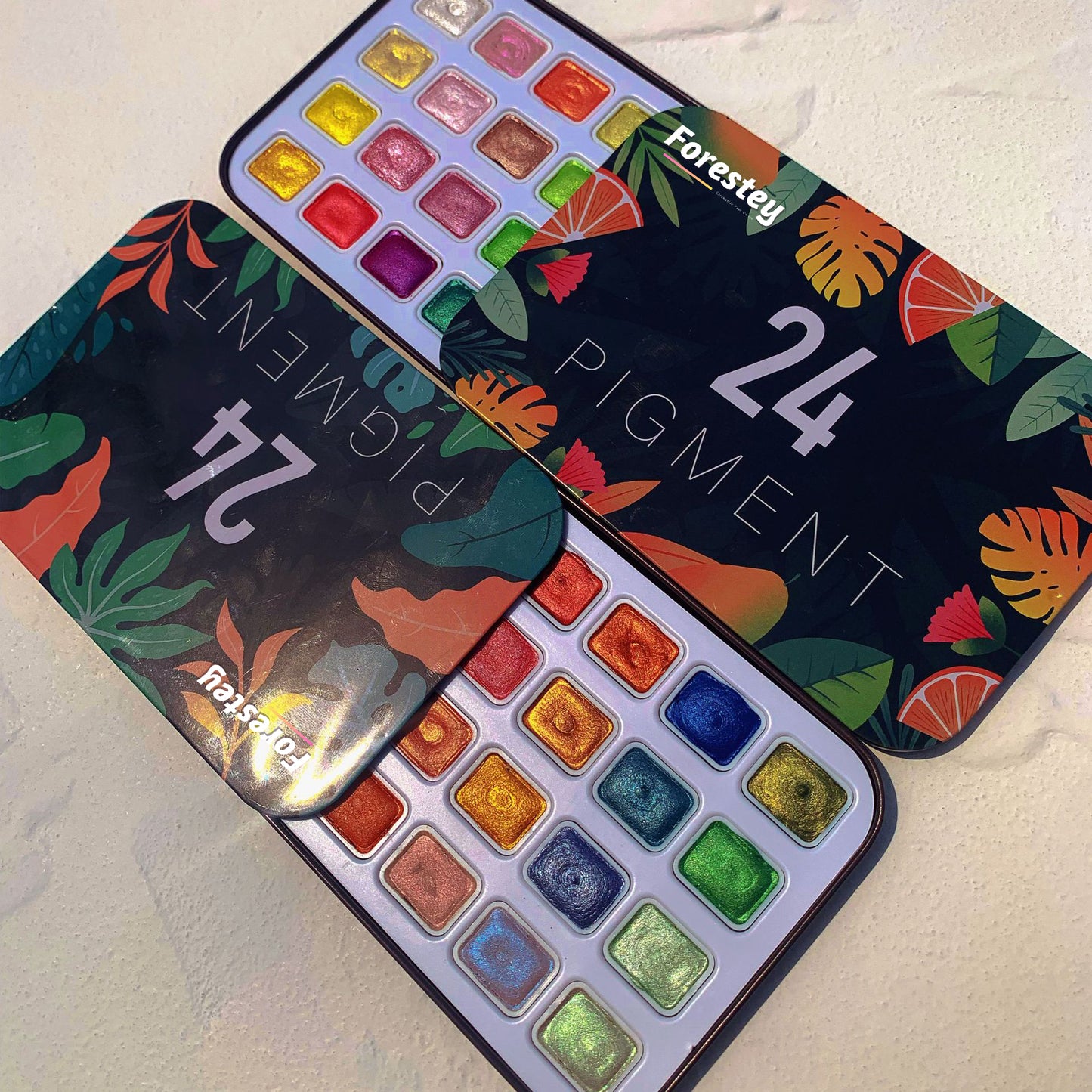 ✨Last Day 49%OFF-Tropic Forest Pearl Watercolor Paint