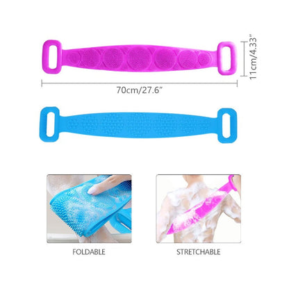 🔥Last Day 49OFF-Double-Sided Exfoliating Back Scrubber with Mesh Sponge