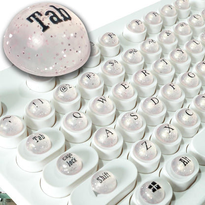 128 Pcs Keyboard Spacer Set for Long Nails & Gaming
