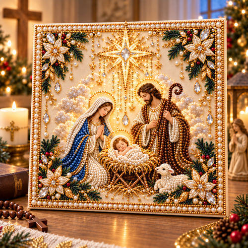 🙏✝️DIY Christian Pearl Artwork Kit✈️ Buy 2+ Get Free Shipping