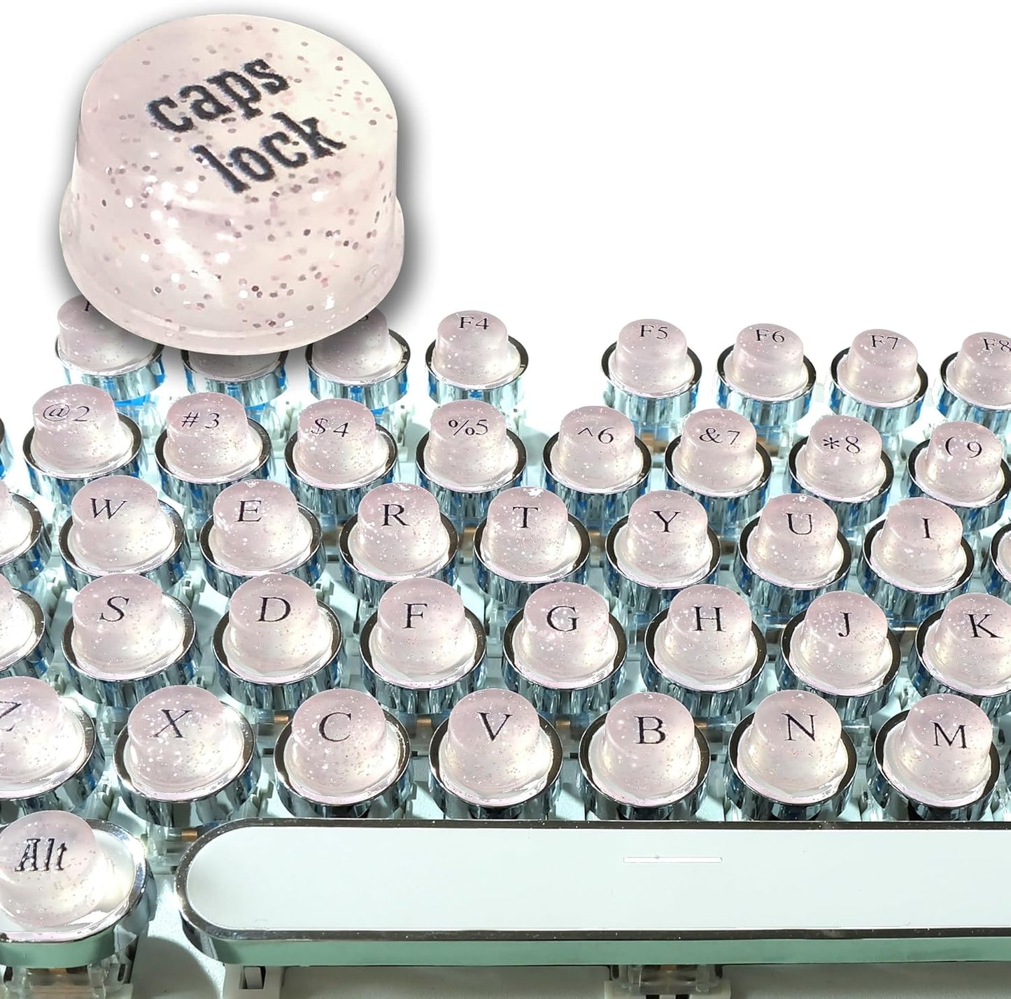 128 Pcs Keyboard Spacer Set for Long Nails & Gaming