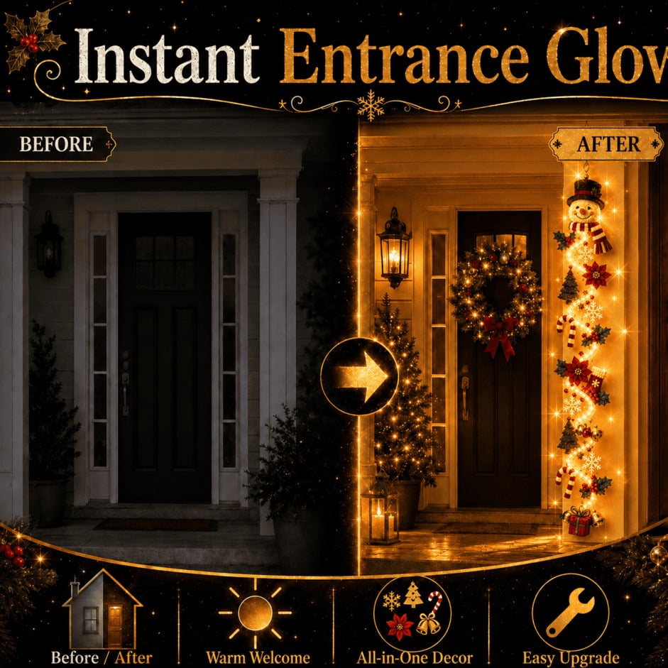 🎄Merry Cascade Glowing Christmas Door Hanger | 🎁Buy 2 Get 1 FREE & Free Shipping — Add Any 3 Pcs To Cart🎉