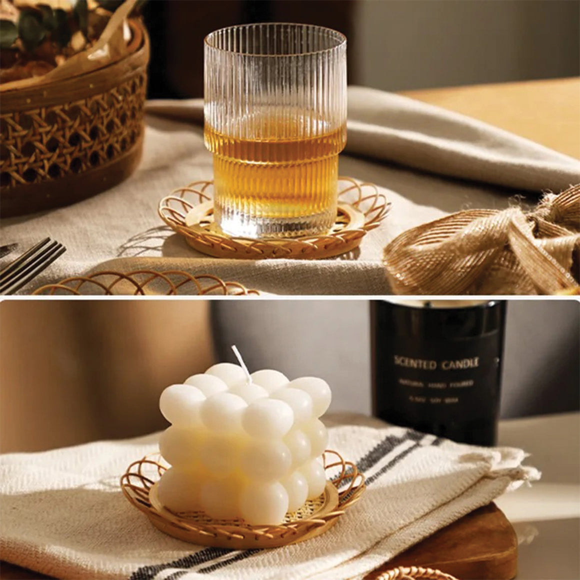 Bamboo Coaster Set