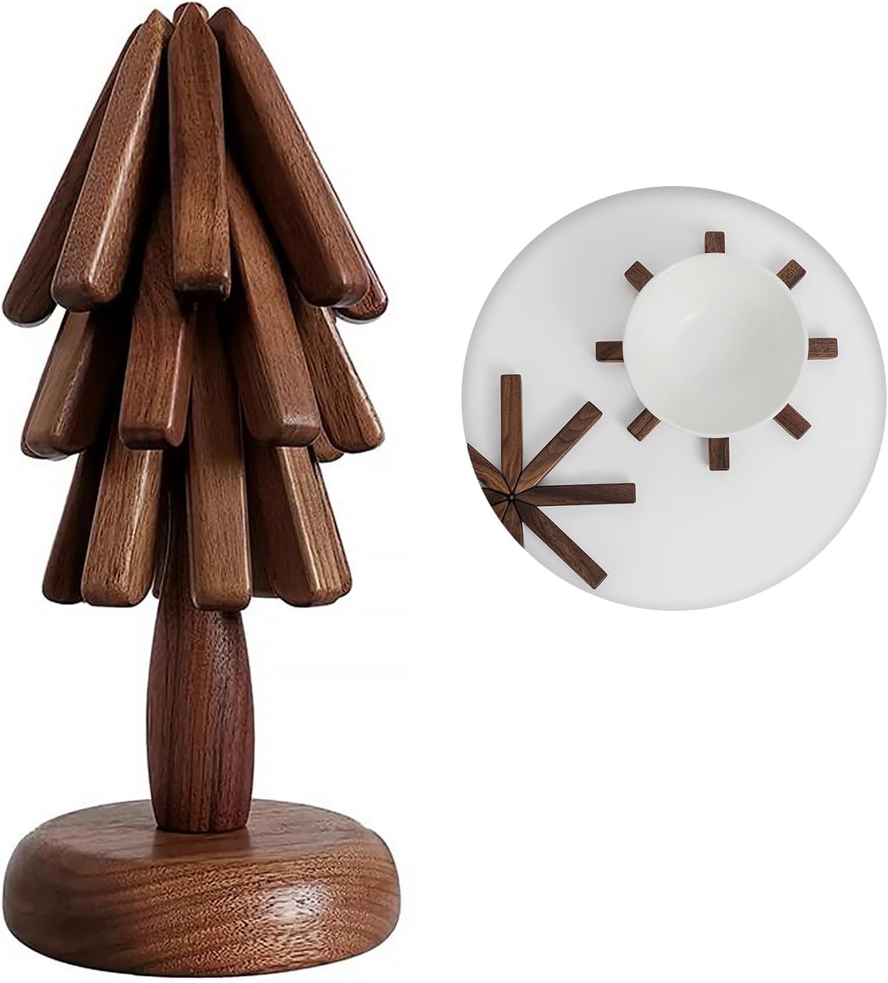 Natural Beech/Walnut Coasters