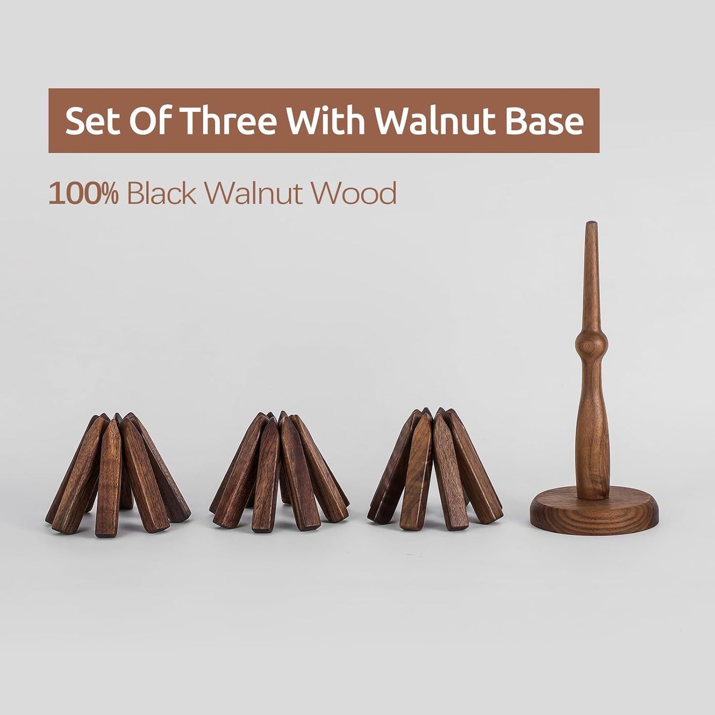 Natural Beech/Walnut Coasters