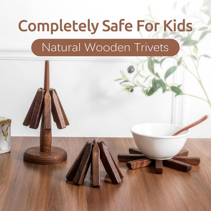 Natural Beech/Walnut Coasters