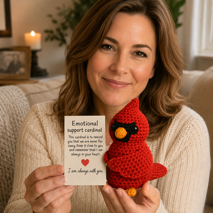 Emotional Support Cardinal – Handmade Comfort Companion