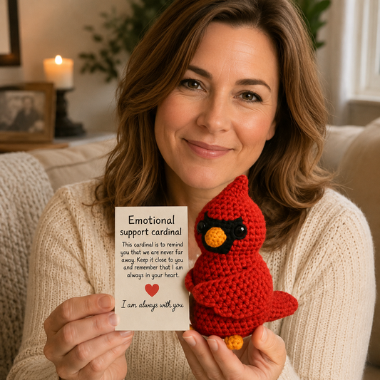Emotional Support Cardinal – Handmade Comfort Companion
