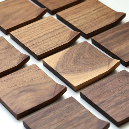 Wood Coaster | Black Walnut, Beech | Handmade