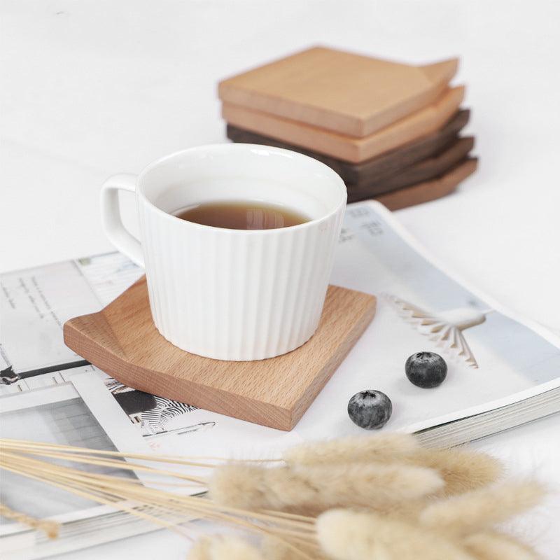 Wood Coaster | Black Walnut, Beech | Handmade