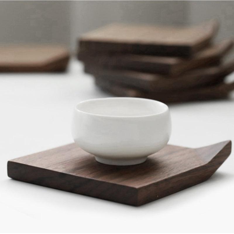 Wood Coaster | Black Walnut, Beech | Handmade