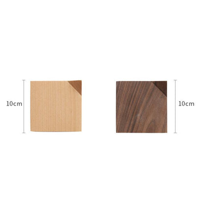 Wood Coaster | Black Walnut, Beech | Handmade
