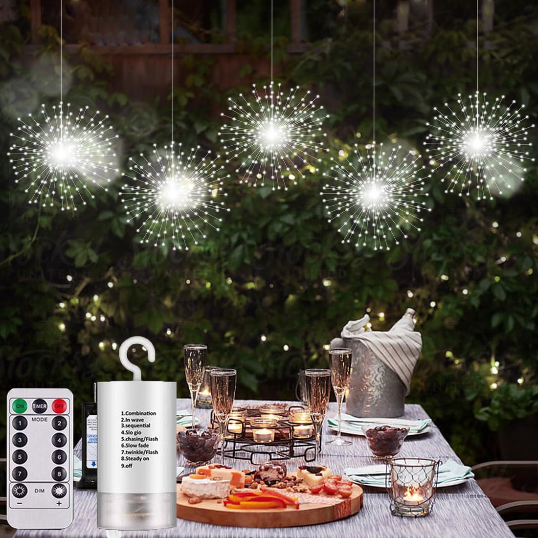 Hanging Starburst Fairy Lights