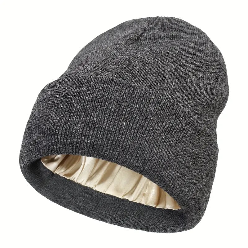 🔥Hot Sale- 49% OFF🔥Silk Lined Beanie Knit - Anti-Static