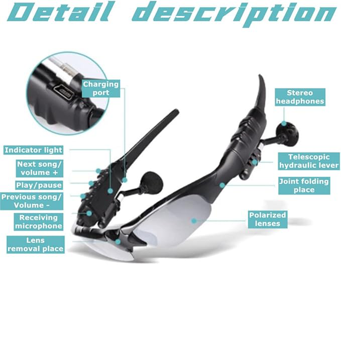 Wireless Smart Bluetooth Glasses