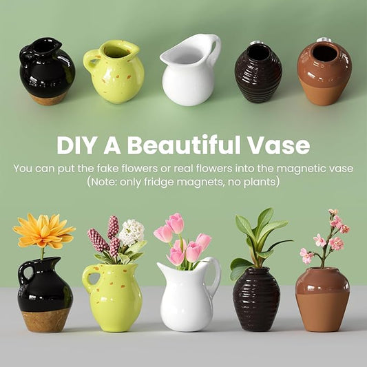 🎁Last Day 49% OFF🌸- Mini Ceramics Vase Fridge Magnet
