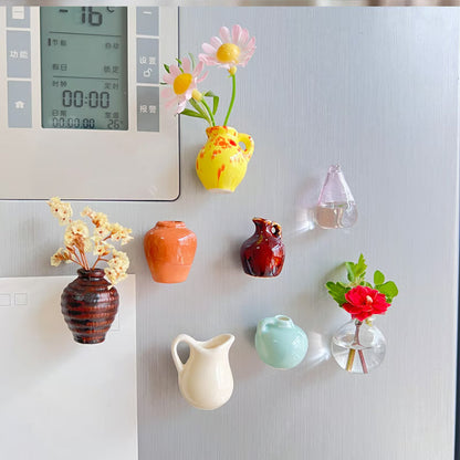 🎁Last Day 49% OFF🌸- Mini Ceramics Vase Fridge Magnet