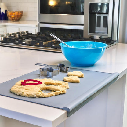 🍽️100% Silicone Placemat with Teething Edge Bumper/Spill Stopper
