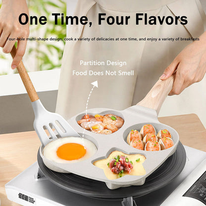 1 Set 4 Hole Skillet with Handle
