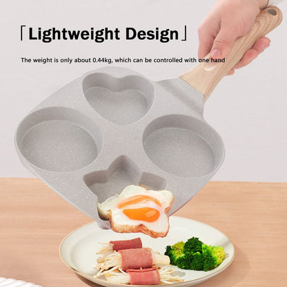 1 Set 4 Hole Skillet with Handle
