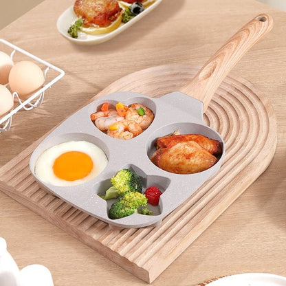 1 Set 4 Hole Skillet with Handle