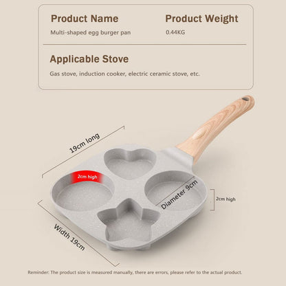 1 Set 4 Hole Skillet with Handle