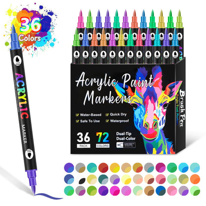 🔥Last Day 49%OFF - Dual Tip Acrylic Paint Pen Marker