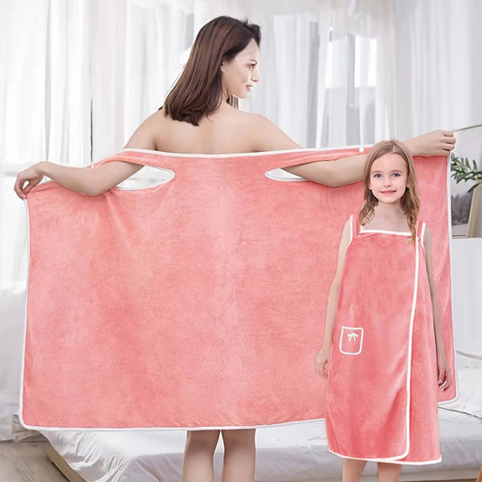 🔥Last Day Sale 49%OFF-Sling Wrap Coral Fleece Absorbent Bath Skirt