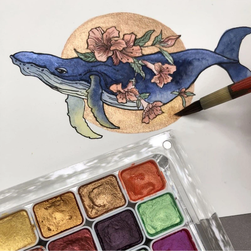 ✨2025 NEU ARRIVA - Perlglanz-Aquarellfarbe „Tropical Rainforest“ 