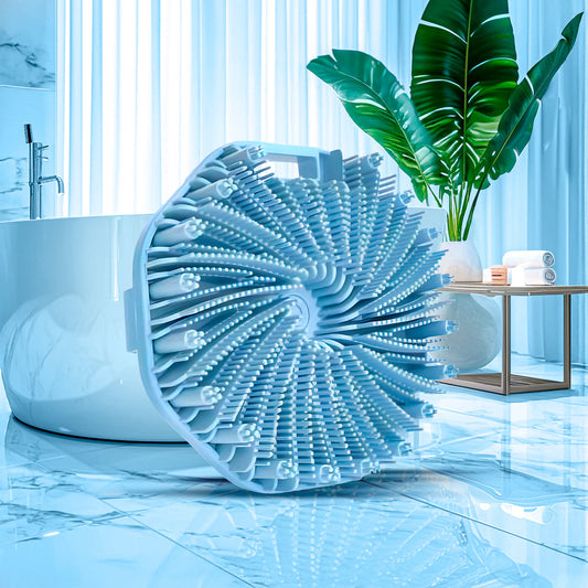 Antimicrobial Silicone Body Scrubber, Exfoliating Shower Scrubber for Sensitive Skin