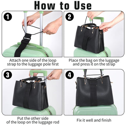 🌈3pcs Luggage Straps for Add a Bag Bungees🧳
