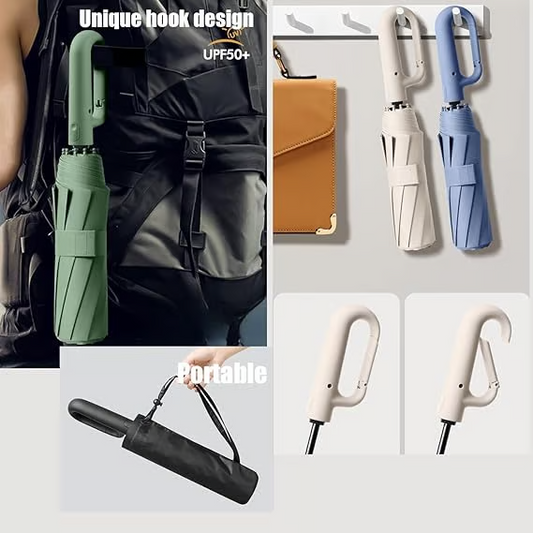 Last Day 49% OFF🔥Fully automatic folding umbrella for sun and rain protection.🌞🌂