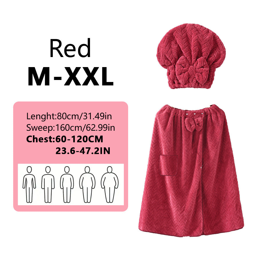 🔥2025 New Arrival-Plus Size Adjustable Oversized Wrap Bathrobe Set