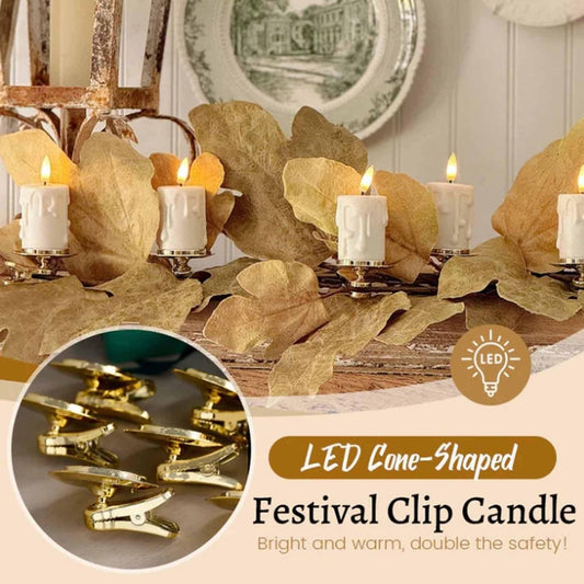 ✨ Flameless Clip-On Christmas Tree Candles