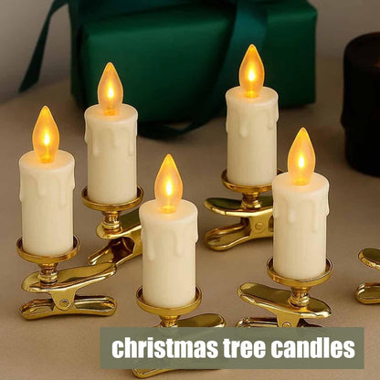 ✨ Flameless Clip-On Christmas Tree Candles