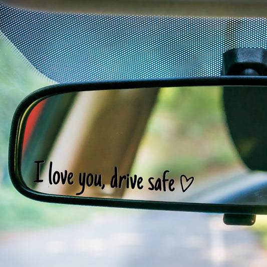 💖New "I Love You, Drive Safely" Waterproof Car Sticker