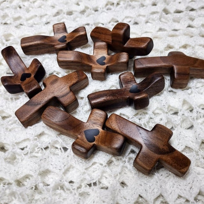 Handcrafted Wooden Cross My Heart✝️