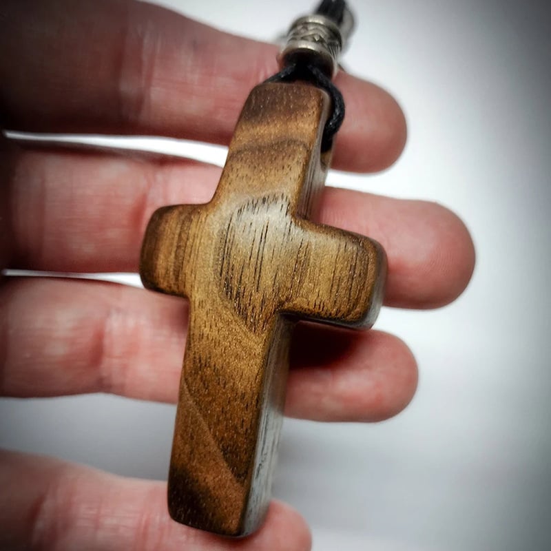 Handcrafted Wooden Cross My Heart✝️