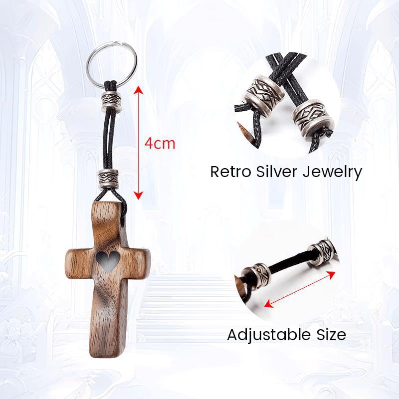 Handcrafted Wooden Cross My Heart✝️