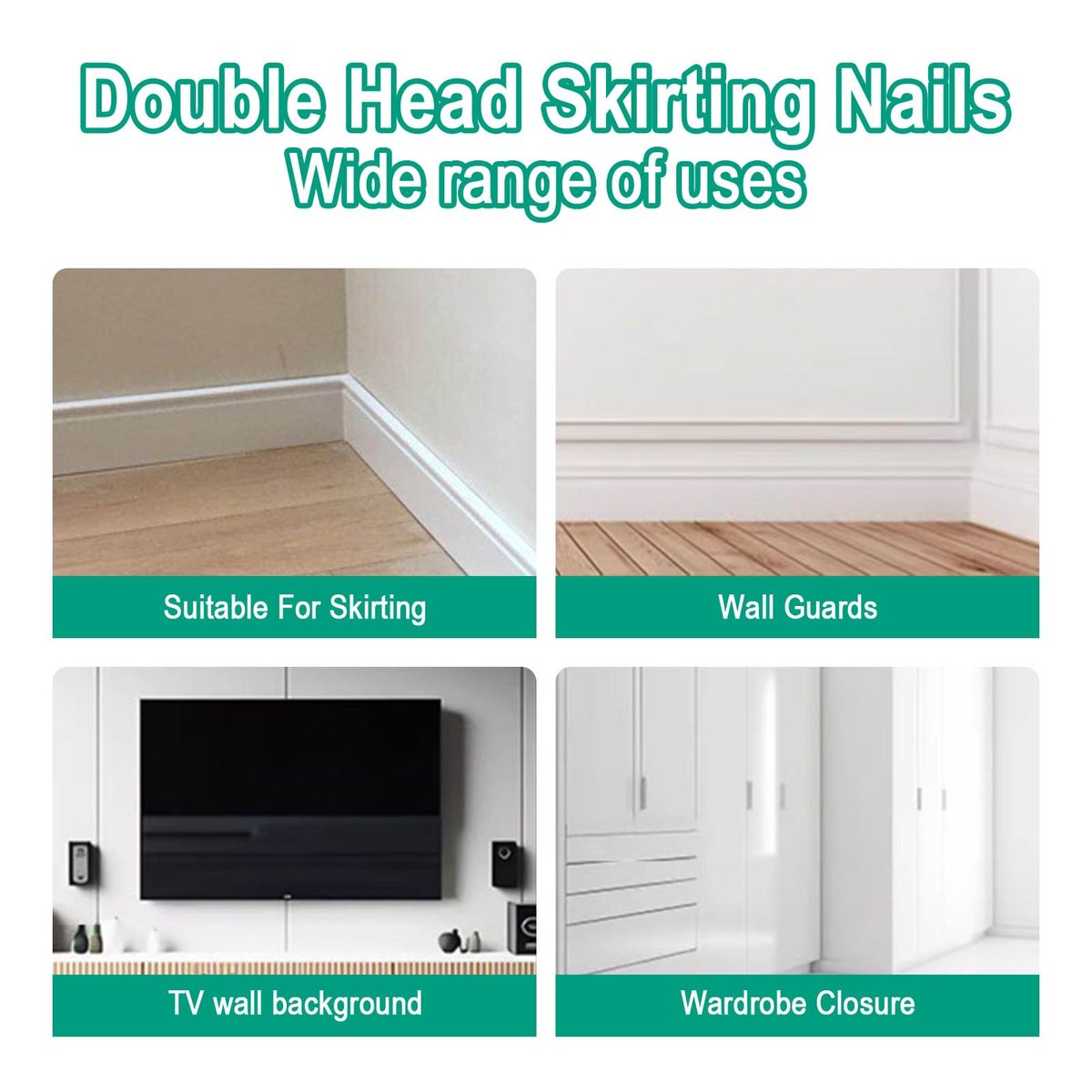 🔥Last Day Special 49%OFF-Double Head Skirting Thread Seamless Nail