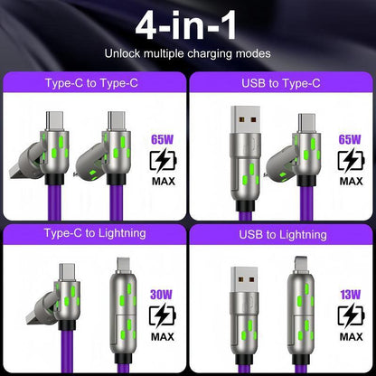 Buy 1 Get 1 Free⚡4-in-1 MAX 240W Fast Charging Cable