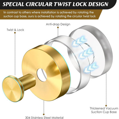 2025 Upgraded Suction Cup Hooks