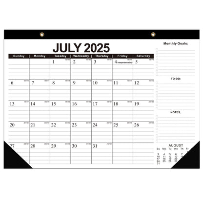18-month large-size desktop/wall calendar, detachable for use as a gift bag