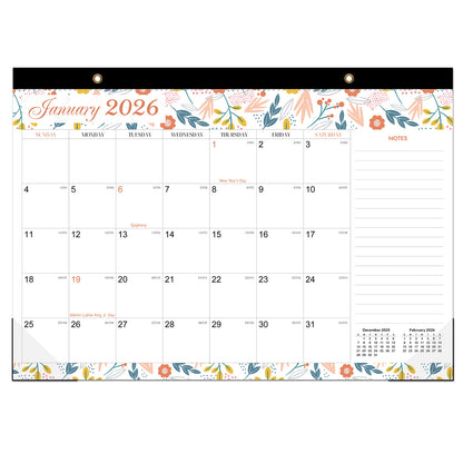 18-month large-size desktop/wall calendar, detachable for use as a gift bag