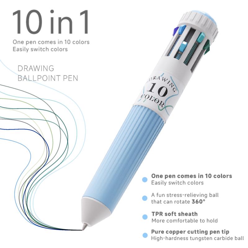 Last Day 49% OFF🔥Multi-Color Retractable Ballpoint Pen Drawing Set