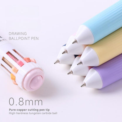Last Day 49% OFF🔥Multi-Color Retractable Ballpoint Pen Drawing Set