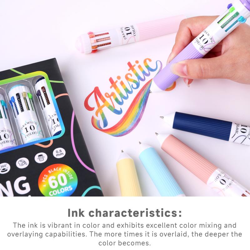 Last Day 49% OFF🔥Multi-Color Retractable Ballpoint Pen Drawing Set