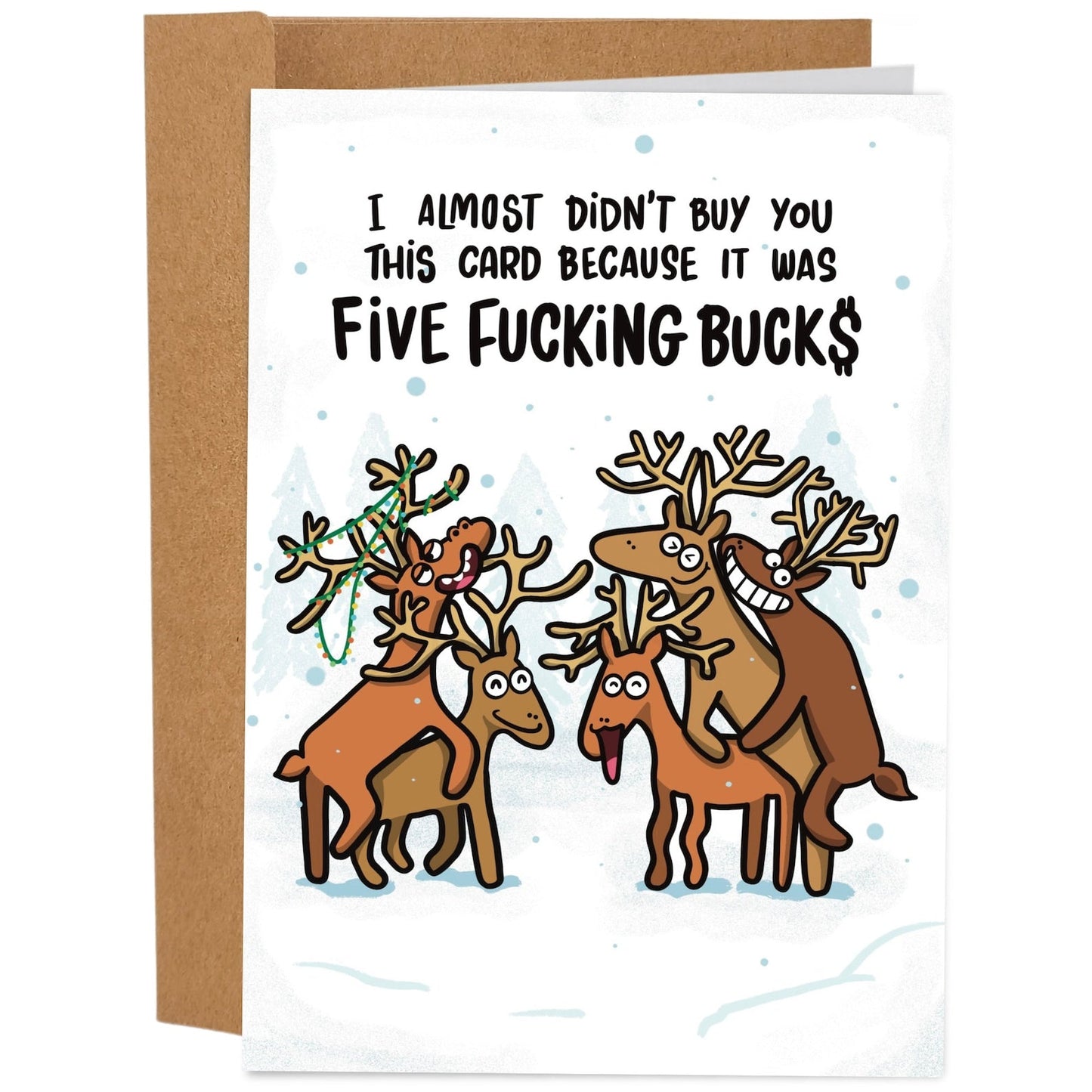 The Worst Christmas Cards Ever Set(Blank Inside)