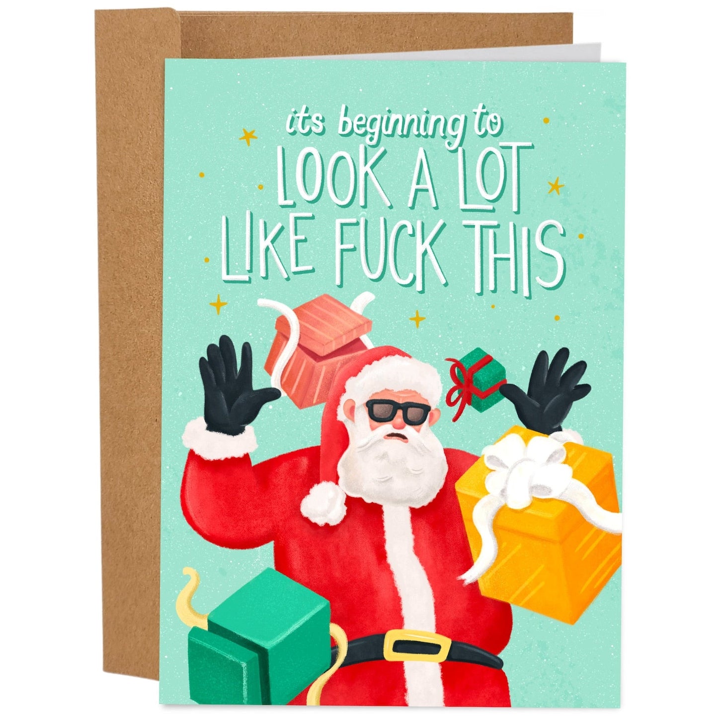 The Worst Christmas Cards Ever Set(Blank Inside)